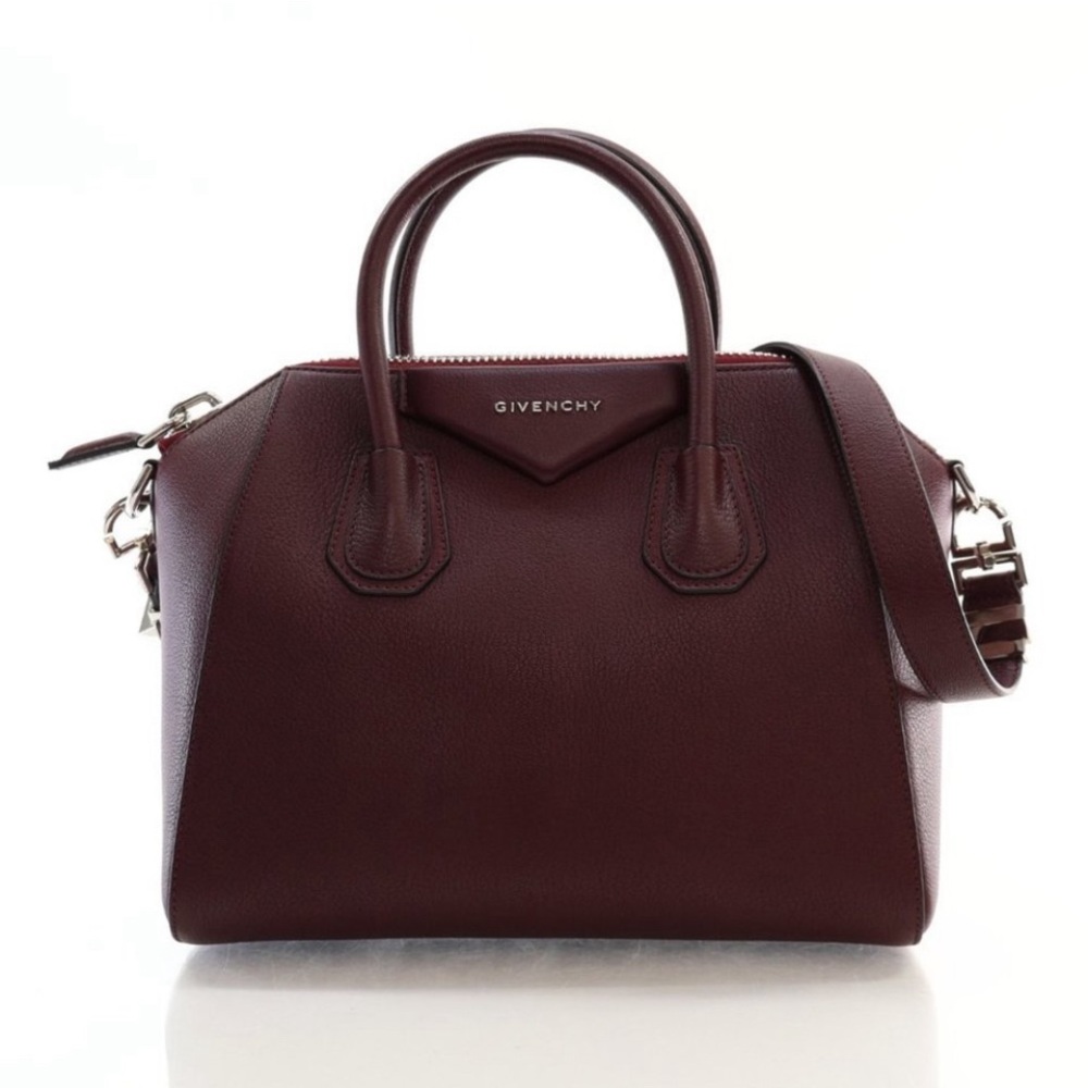 Givenchy Medium Antigona Grained Leather in Plum